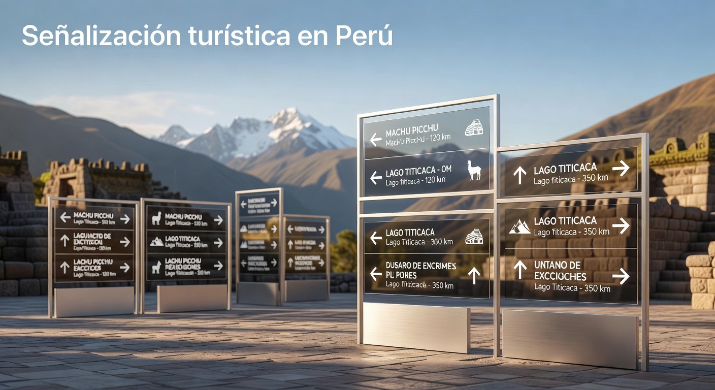 Señalización turística en Perú