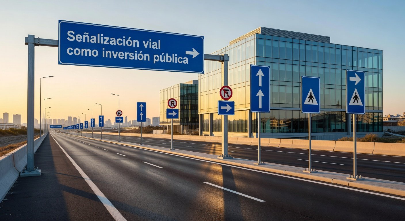 Señalización vial como inversión pública