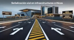Señalización vial en infraestructuras críticas
