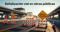 Señalización vial en obras públicas