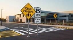 Señalización vial en zonas escolares