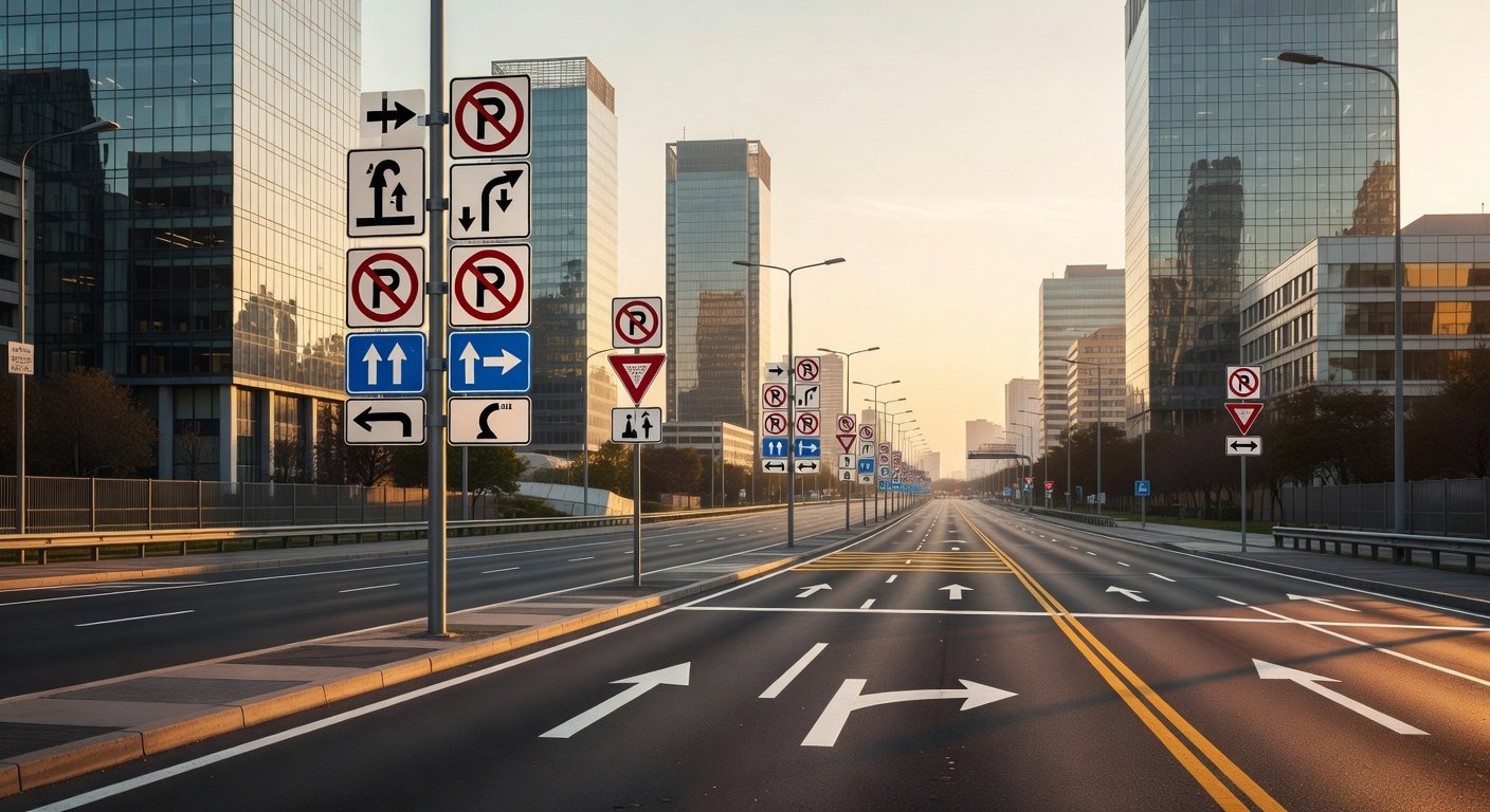 Señalización vial en zonas urbanas