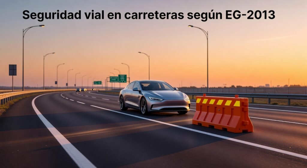 Seguridad vial en carreteras según EG-2013