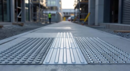 Tipos de pavimentos táctiles para obras