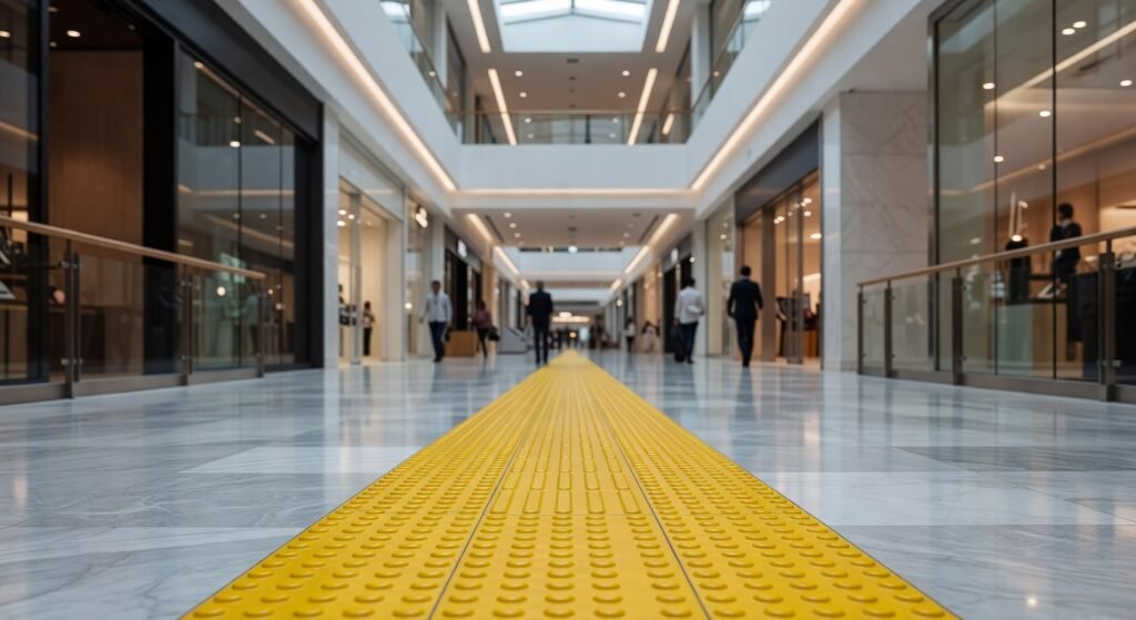 Uso de pavimentos táctiles en centros comerciales 1 Uso de pavimentos táctiles en centros comerciales