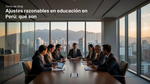 Ajustes razonables en educación en Perú: qué son