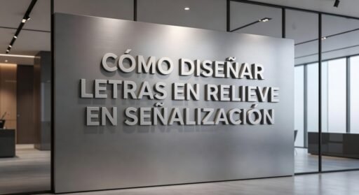 Cómo diseñar letras en relieve en señalización