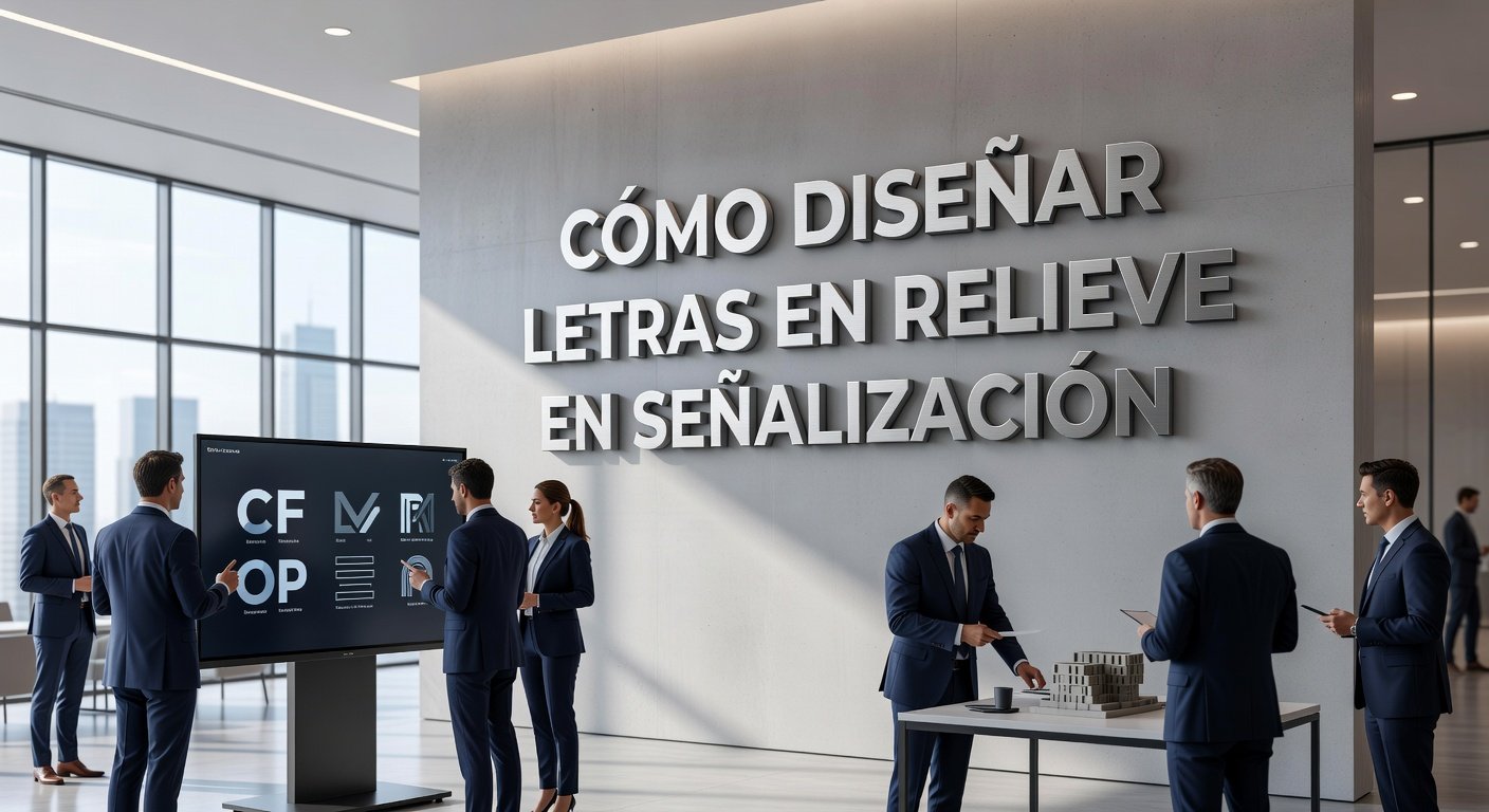 Cómo diseñar letras en relieve en señalización: Imagen principal