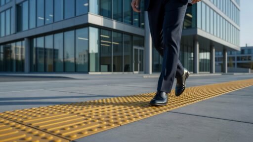 Cómo los pavimentos táctiles previenen accidentes