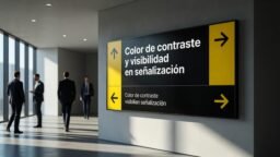 Color de contraste y visibilidad en señalización
