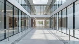 Concepto de ruta accesible en edificaciones modernas