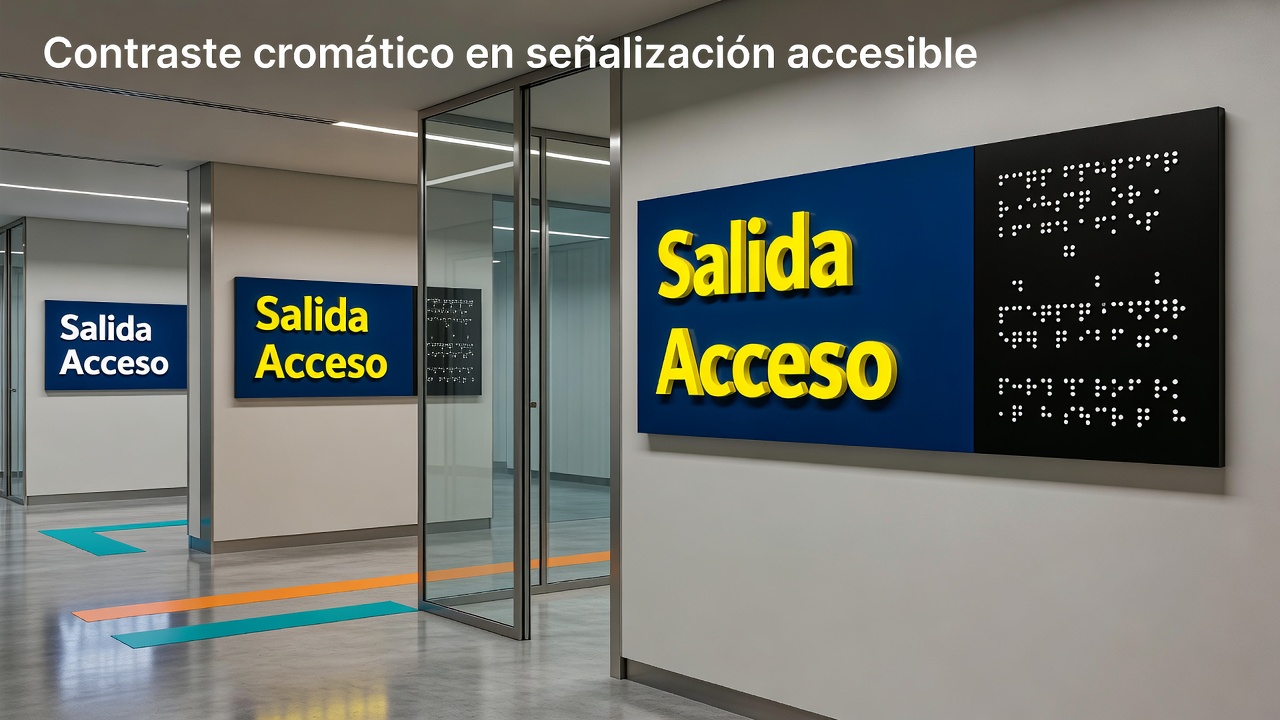 Contraste cromático en señalización accesible: Imagen principal