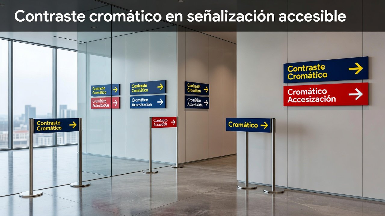 Contraste cromático en señalización accesible: Imagen principal