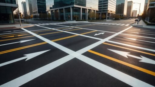 Demarcación vial en intersecciones