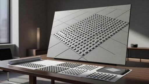 Diseño de cúpulas táctiles para pavimentos