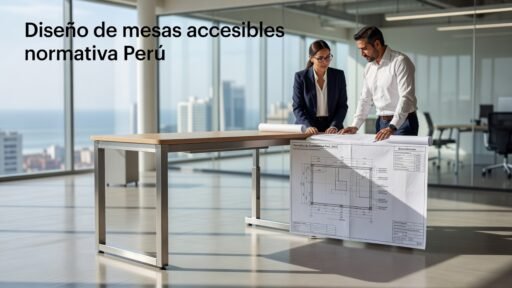 Diseño de mesas accesibles normativa Perú