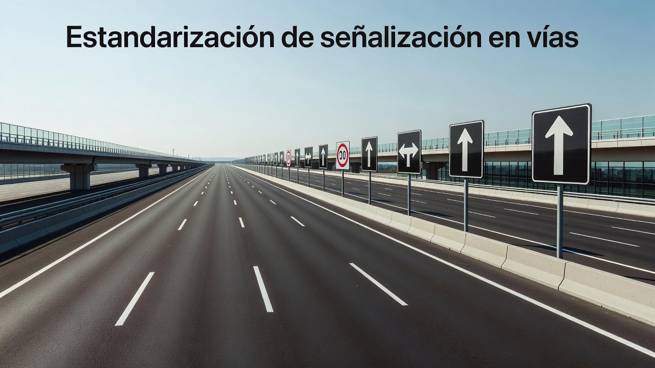 Estandarización de señalización en vías: Imagen principal