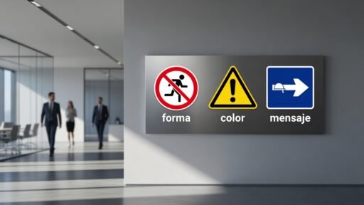 Forma, color y mensaje en las señales de seguridad