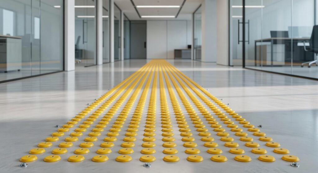 Instalación correcta del piso podotáctil