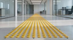 Instalación correcta del piso podotáctil