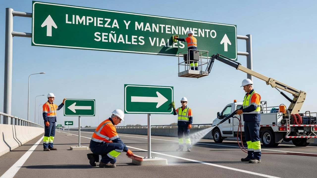Limpieza y mantenimiento de señales viales: Imagen principal