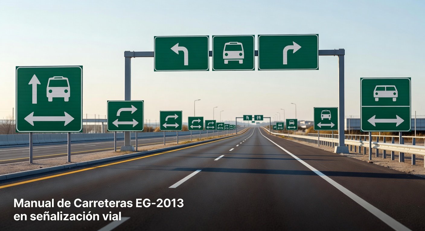 Manual de Carreteras EG-2013 en señalización vial: Imagen principal