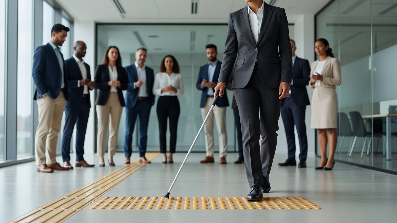 Percepción de pavimentos táctiles en personas ciegas: Imagen principal
