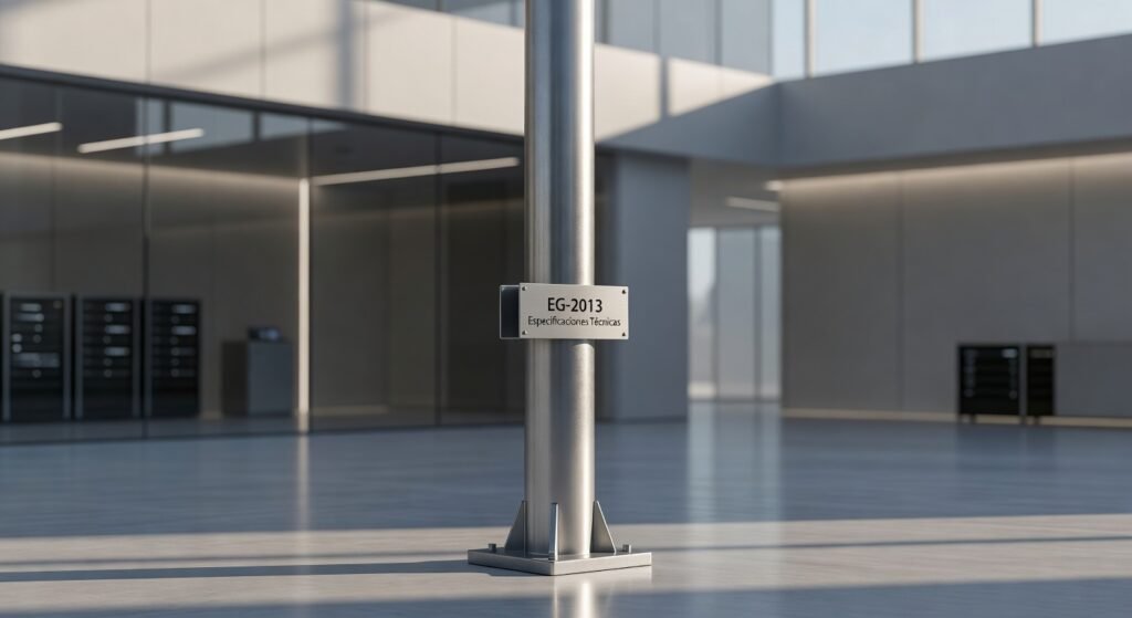 Postes para señales: especificaciones técnicas del EG-2013