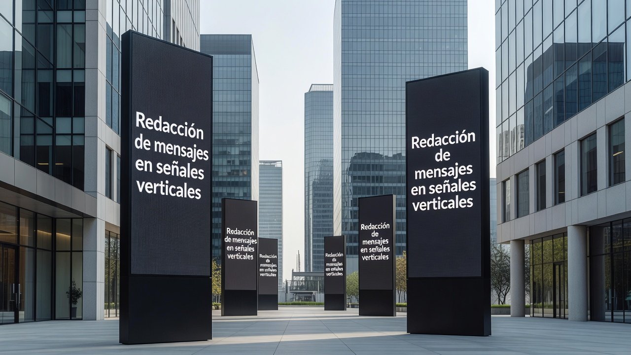 Redacción de mensajes en señales verticales: Imagen principal