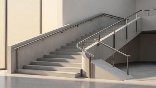 Requisitos de pasamanos en escaleras y rampas