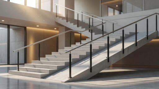 Requisitos de pasamanos en escaleras y rampas
