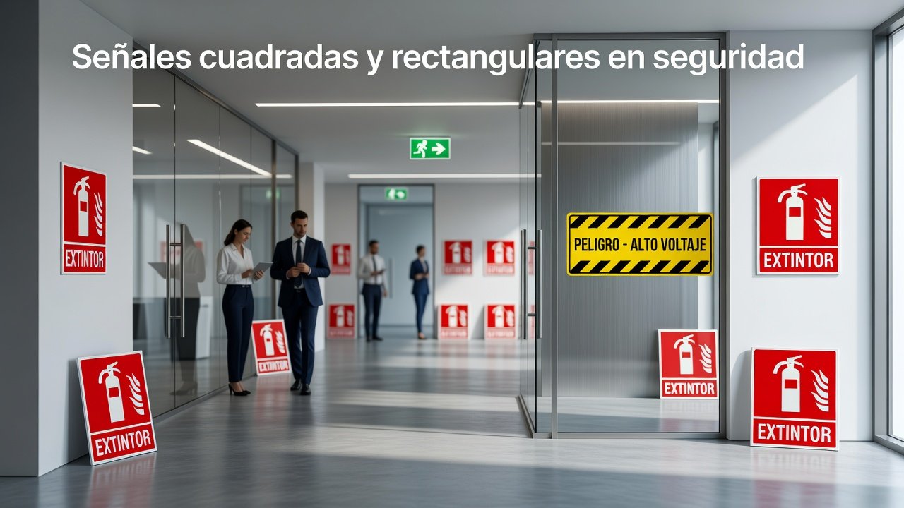 Señales cuadradas y rectangulares en seguridad: Imagen principal