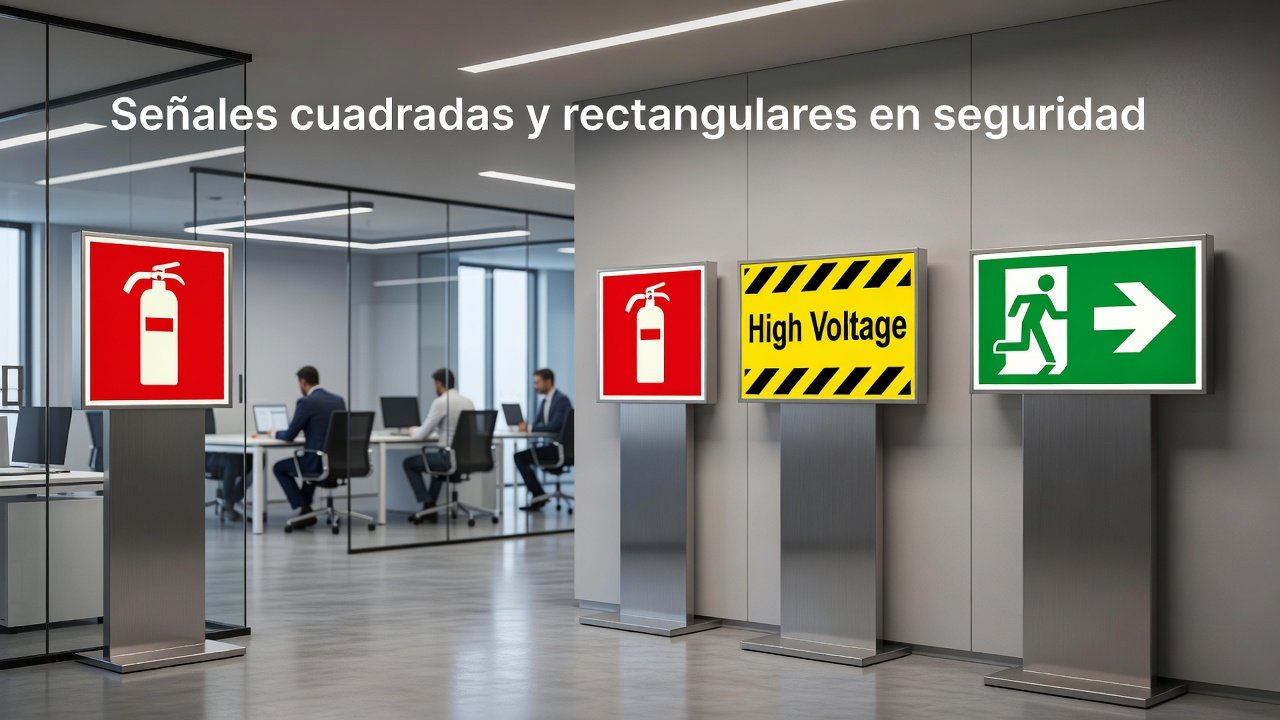Señales cuadradas y rectangulares en seguridad: Imagen principal
