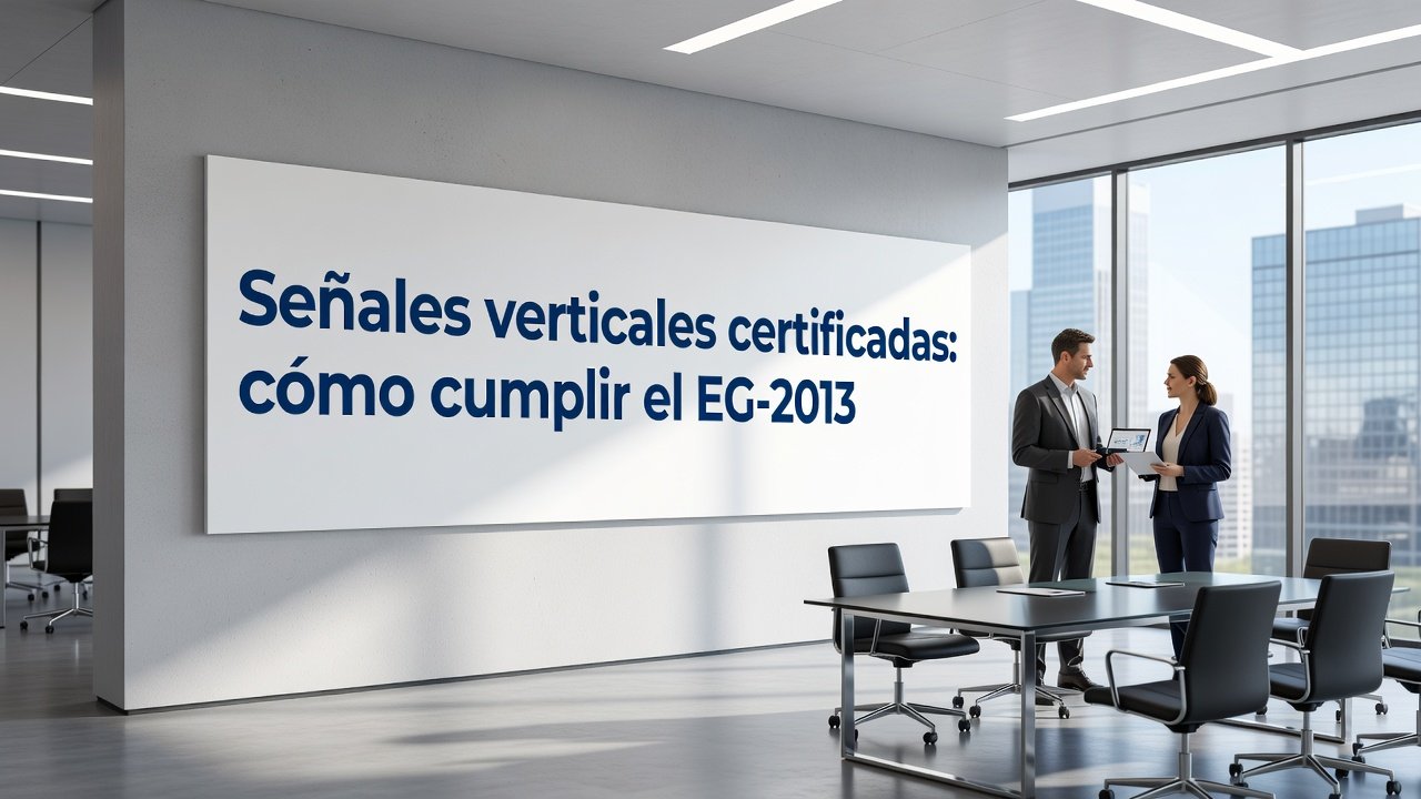 Señales verticales certificadas: cómo cumplir el EG-2013: Imagen principal