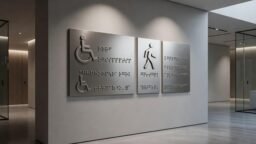 Señalización accesible: ejemplos en altorrelieve