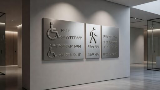 Señalización accesible: ejemplos en altorrelieve