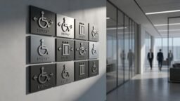 Señalización accesible: ejemplos en altorrelieve