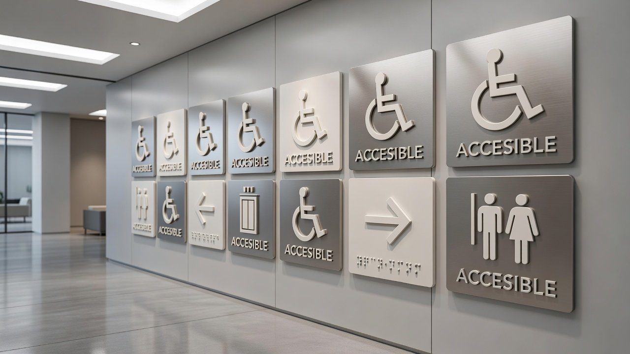 Señalización accesible: ejemplos en altorrelieve: Imagen principal