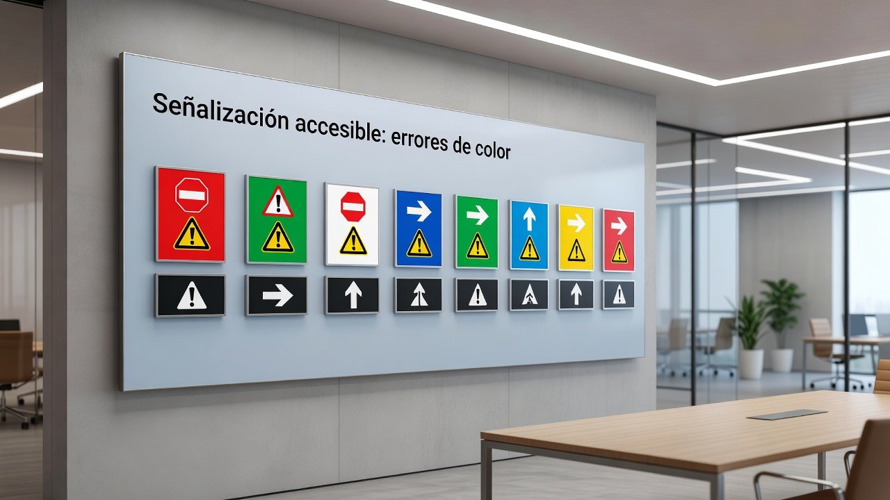Señalización accesible: errores de color: Imagen principal