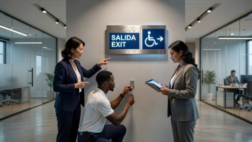 Señalización accesible: normativa de instalación