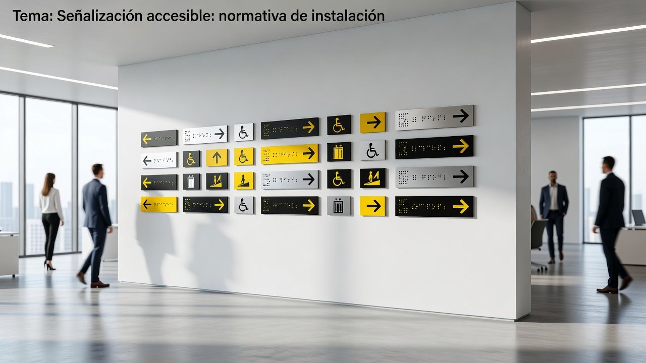 Señalización accesible: normativa de instalación: Imagen principal