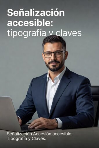 Señalización accesible: tipografía y claves
