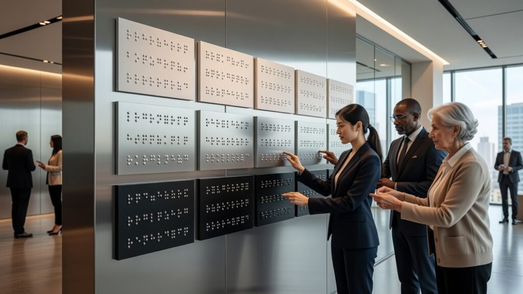 Señalización braille para distintos grupos etarios 1 Señalización braille para distintos grupos etarios