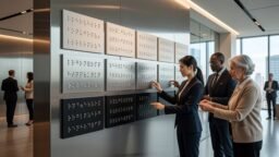 Señalización braille para distintos grupos etarios