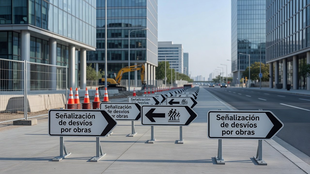 Señalización de desvíos por obras: Imagen principal