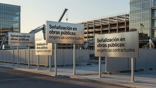 Señalización en obras públicas: exigencias contractuales