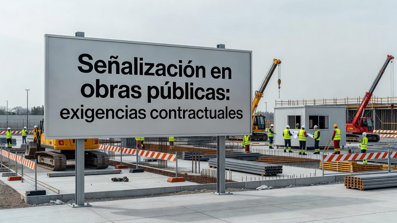 Señalización en obras públicas: exigencias contractuales: Imagen principal