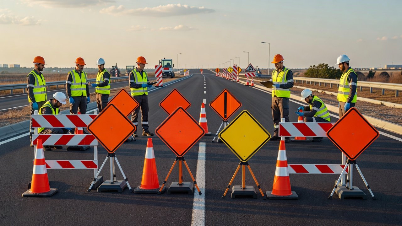 Señalización preventiva en zonas de trabajo vial: Imagen principal