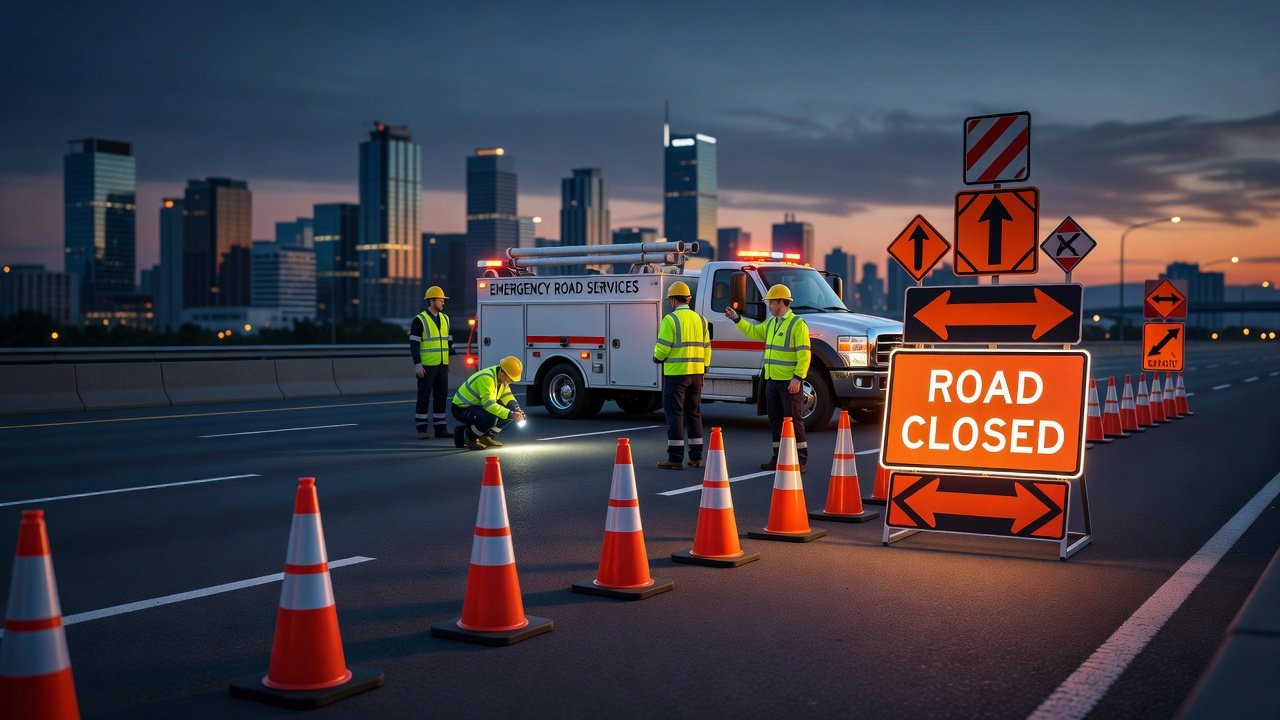 Señalización vial en emergencias y trabajos urgentes: Imagen principal