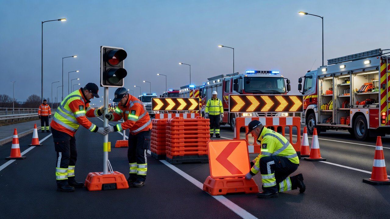 Señalización vial en emergencias y trabajos urgentes: Imagen principal